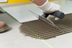 Rénovation de salle d'eau avec travaux de carrelage